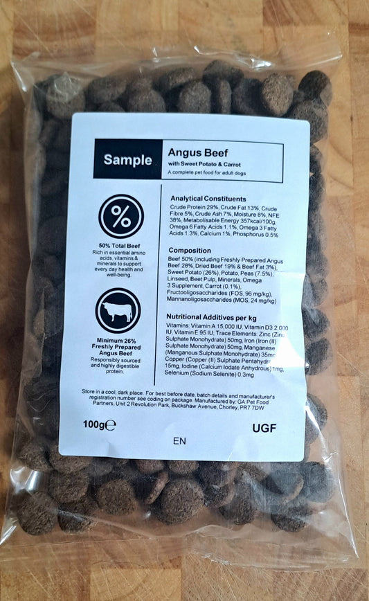 Sample Angus Beef, Sweet Potato & Carrot