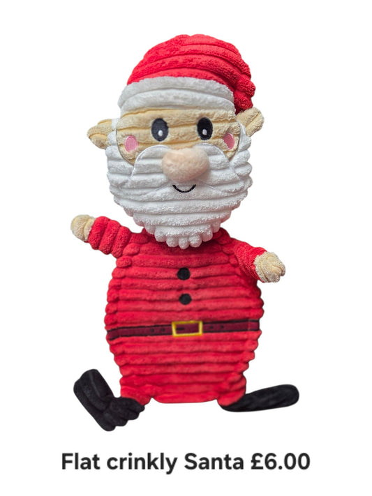 Flat Crinkly Santa