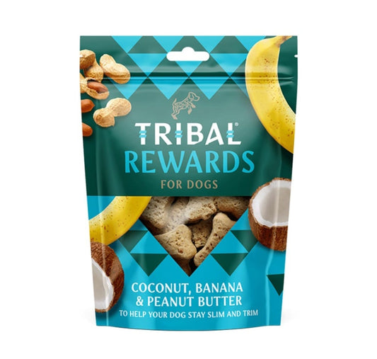 Tribal Rewards Coconut, Banana & Peanut Butter Dog Biscuits 125g