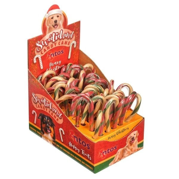 Natural Christmas Dog Candy Canes (single)